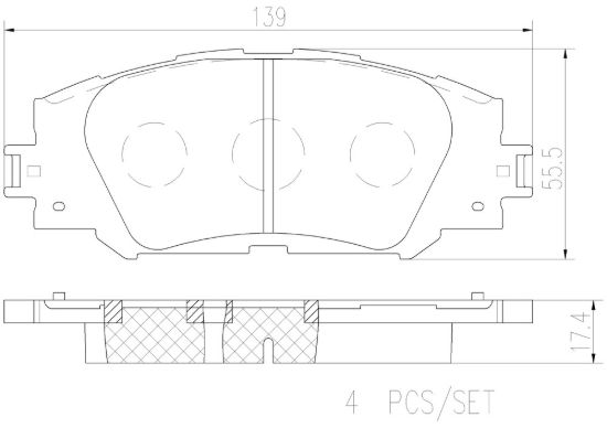 BREMBO DISC BRAKE PAD SET - P83155N