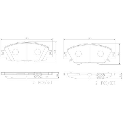 BREMBO DISC BRAKE PAD SET - P83175N