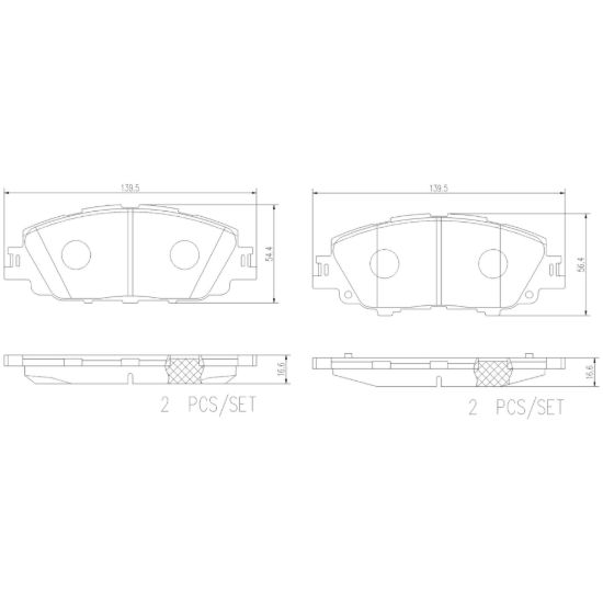 BREMBO DISC BRAKE PAD SET - P83175N