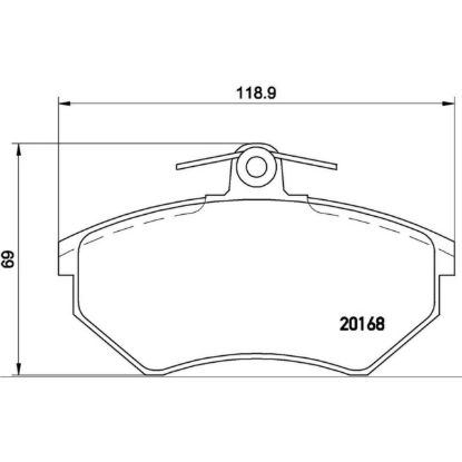 BREMBO DISC BRAKE PAD SET - P85011