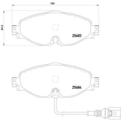 BREMBO BRAKE PAD - P85126X