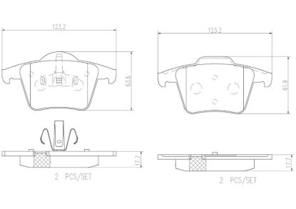 BREMBO DISC BRAKE PAD SET - P86019N