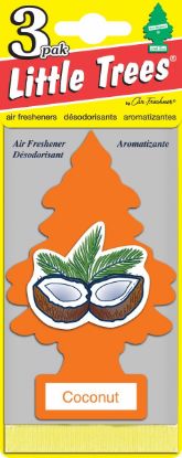 CAR FRESHNER COCONUT  3 PACK LITTLE TR - U3S32017