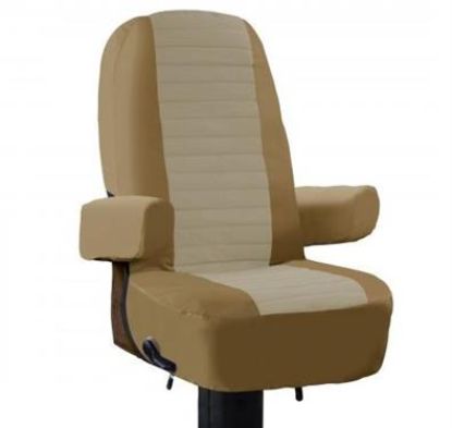 CLASSIC ACC RV CAPTAIN SEAT COVER TAN - 1-PACK - 12012401RW
