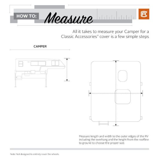 CLASSIC ACC PP3 CAMPER COVER 8-10' - 36143101