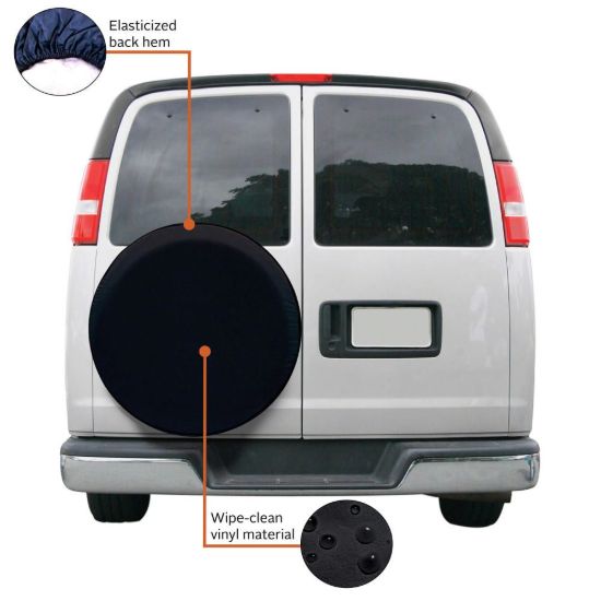 CLASSIC ACC UNIV SPARE TIRE C- BLK - 75387