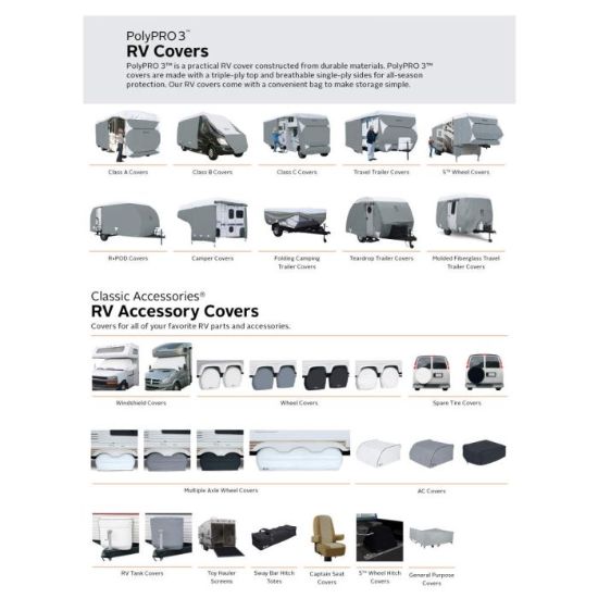 CLASSIC ACC PP3 CAMPER COVER 6-8' - 96301001RT