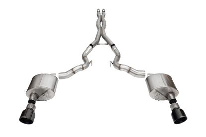 CORSA EXHST 3.0' DUAL REAR EXIT XTREME CAT-BACK - 21270BLK