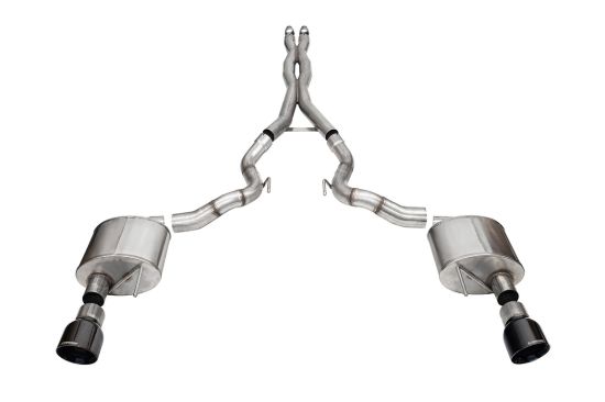 CORSA EXHST 3.0' DUAL REAR EXIT XTREME CAT-BACK - 21270BLK