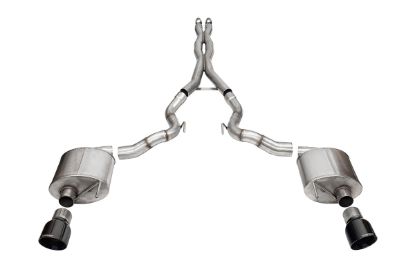 CORSA EXHST 3.0' DUAL REAR EXIT XTREME CAT-BACK - 21274BLK