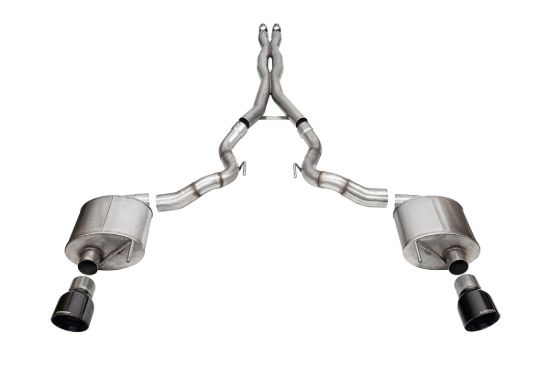 CORSA EXHST 3.0' DUAL REAR EXIT XTREME CAT-BACK - 21274BLK