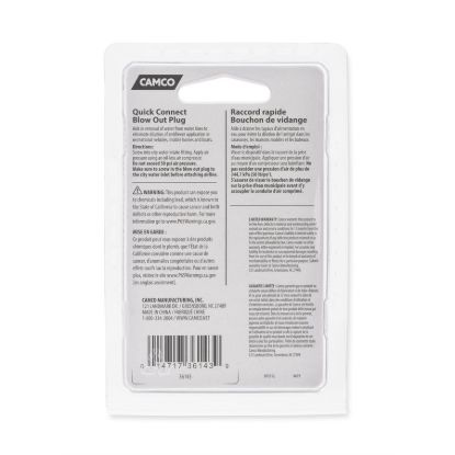 CAMCO BLOW OUT PLUG  QUICK CONN - 36143