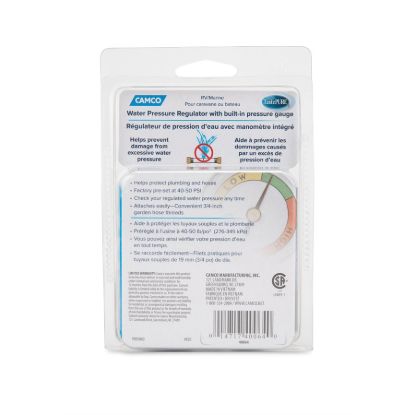 CAMCO WATER REGULATOR W/GAUGE - 40064