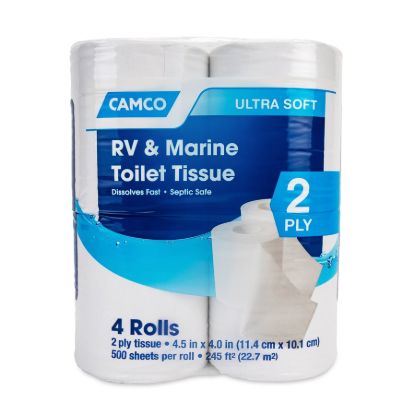 CAMCO TISSUE 4PK 2PLY-500SHEETS - 40274