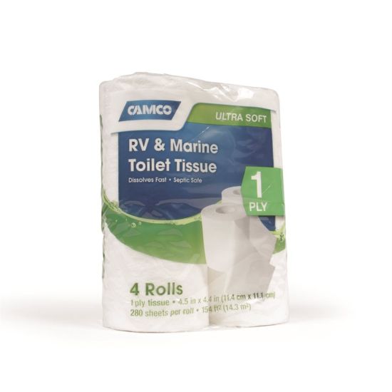CAMCO TISSUE 4PK 1PLY 280SHEETS - 40276
