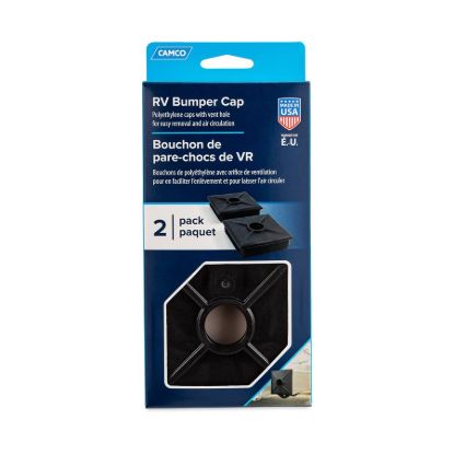 CAMCO 4' BUMPER CAP-BLAK 2/CARD - 40303