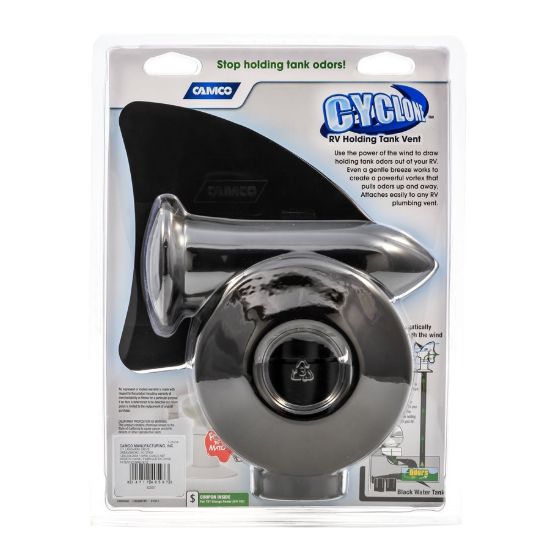 CAMCO CYCLONE VENT COVER  BLACK - 40597
