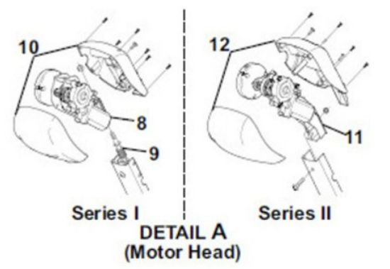 CAREFREE/CO. CAREFREE MOTOR ASSY- WHIT - R001326WHT