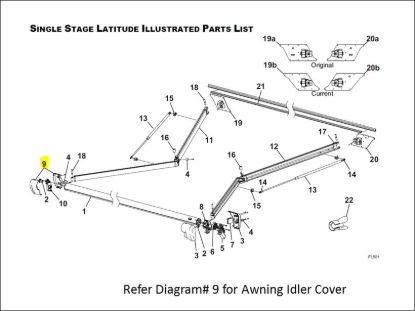 CAREFREE/CO. KIT IDLER COVER LAT BLK - R001785006