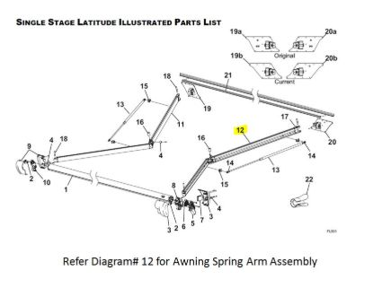 CAREFREE/CO. SPRING ARM ASSY RH SNGL W - R001787005