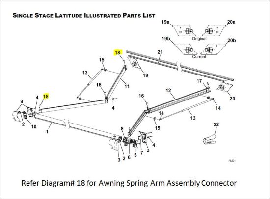 CAREFREE/CO. ARM ATTACH KIT LATITUDE - R001791