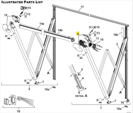 CAREFREE/CO. COVER KIT MOTOR WHITE - R001831005