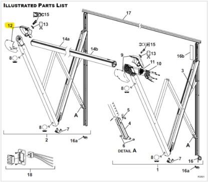 CAREFREE/CO. COVER KIT IDLER WHITE - R001834005