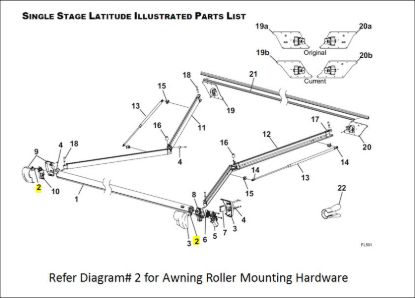 CAREFREE/CO. E-CLIPS ROLLER TUBE ATTAC - R001848
