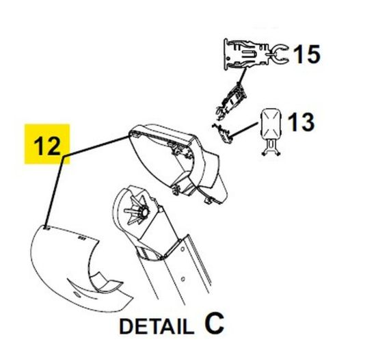 CAREFREE/CO. COVER KIT IDLER ALT BLK - R001932006