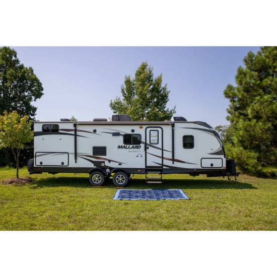 CAMCO OUTDOOR MAT 6X9 LATTICE BLUE - 42876