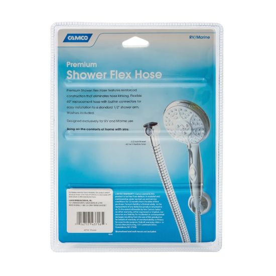 CAMCO SHOWER HOSE  CHROME  60' - 43716