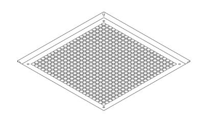 COLEMAN RVP GRILLE PLASTIC POLAR WHIT - 67983041