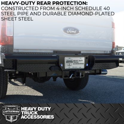 CATTLEMAN REAR BUMPER-10' DROP W/SENSOR HOLES - 4391S