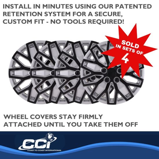 COAST2COAST WC 10 U SPOKE  SIL/BLK   15' SET 4 - 105115SB