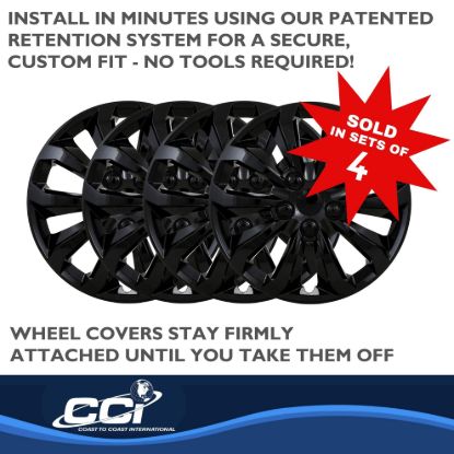 COAST2COAST WC 10  SPOKE  GL BLK 14'  SET 4 - 106114BLK