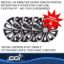 COAST2COAST WC 10 SPOKE  SIL/BLK 14'  SET OF 4 - 106114SB