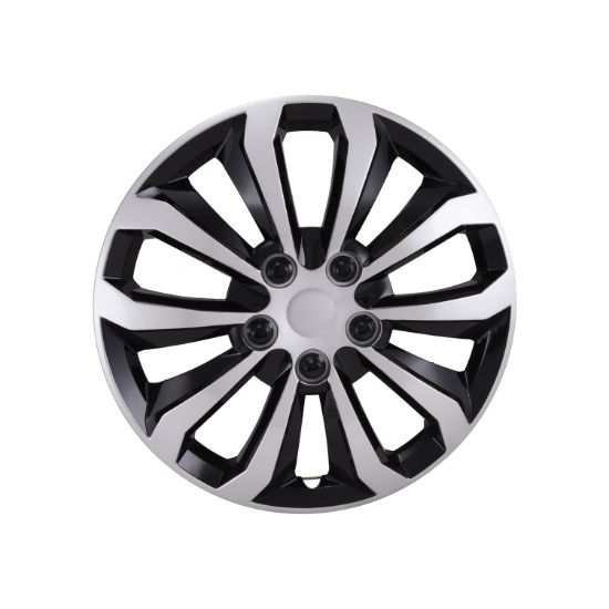 COAST2COAST WC 10 SPOKE  SIL/BLK 16'  SET OF 4 - 106116SB