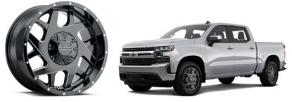 CARLSTAR BLACK ROCK FURY II ALUM. WHEEL - 1722400731
