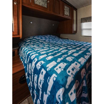 CAMCO LIBATC - FLEECE BLANKET  BLUE  QUEE - 53440