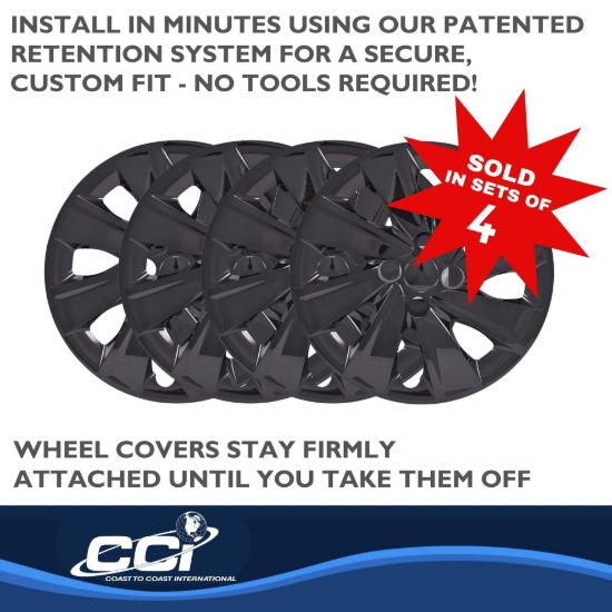 COAST2COAST WC 18-20 KIA RIO GL BK 15' SET OF 4 - 54915BLK