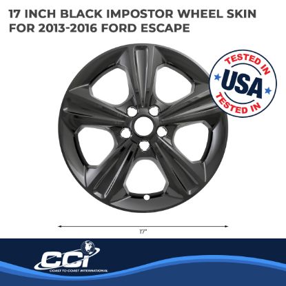 COAST2COAST WS 13-16 ESCAPE GL BK 17' 5 SPOKE - IMP371BLK
