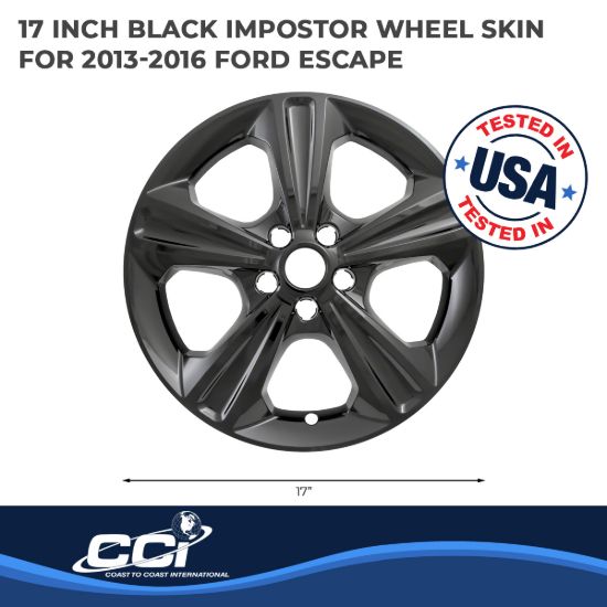 COAST2COAST WS 13-16 ESCAPE GL BK 17' 5 SPOKE - IMP371BLK