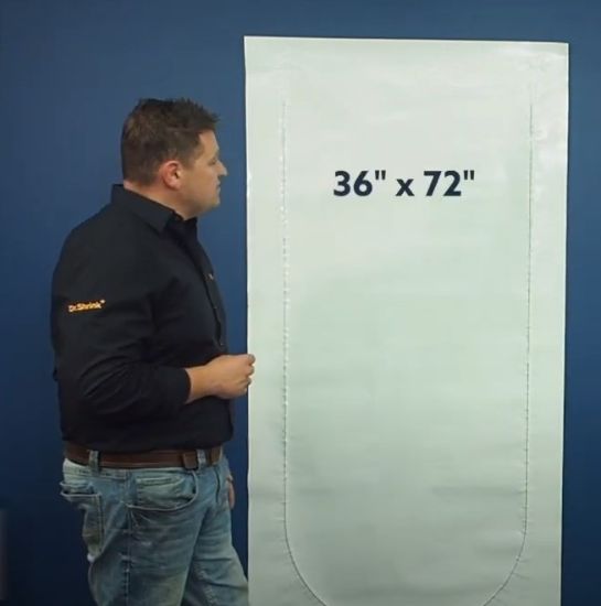 DR.SHRINK 36' X 72' ZIPPER ACCESS DOOR - CLEA - DS72