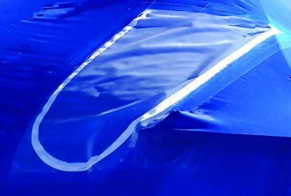 DR.SHRINK 36' X 72' ZIPPER DOOR ACCESS BLUE - DS72B