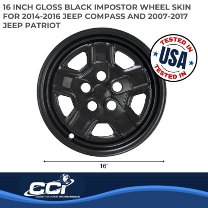COAST2COAST WS 07-17 PATRIOT GL BK 16' 5 SPOKE - IMP78BLK