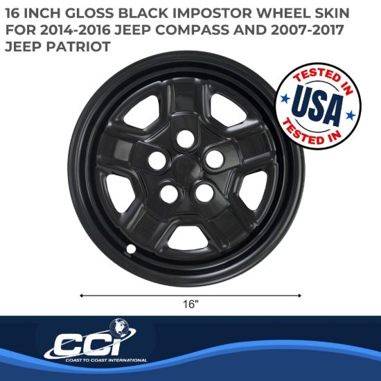 COAST2COAST WS 07-17 PATRIOT GL BK 16' 5 SPOKE - IMP78BLK