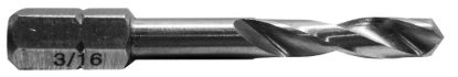 CENTURY DRIL 3/16' STUBBY HEX DRILL CD - CASE PA - 17912