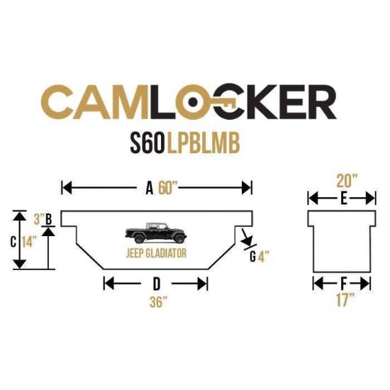 CAMLOCKER CAM/S-60 LP BL MATTE - S60LPBLMB
