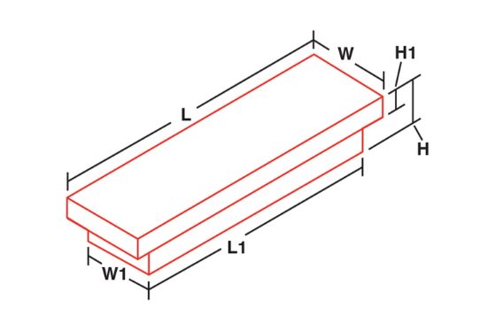 DEE ZEE BT/TB NARROW CROSSOVER TOOLBOX - M - DZ6163N