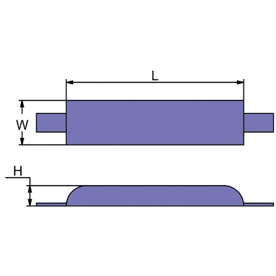 CMP GROUP AL SEMI-STR. WELD-ON AL STRAP 12 X - CMZ03AA
